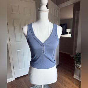 Abercrombie Soft Blue Sleeveless Top